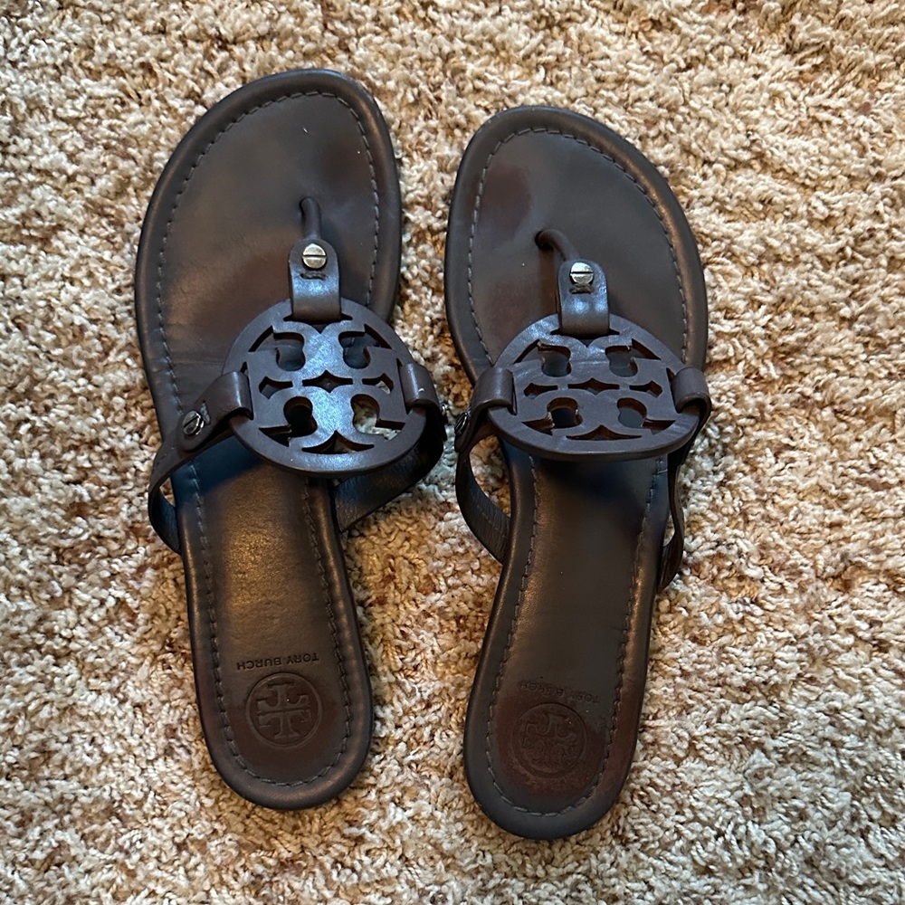 Tory Burch Women’s Miller Sandal’s  - Dark Gray